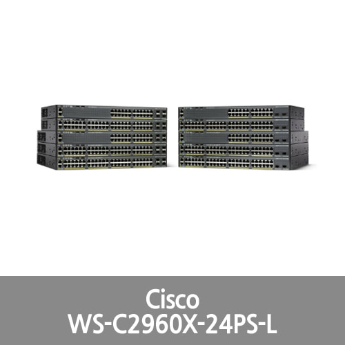 [Cisco] Catalyst WS-C2960X-24PS-L 24 Port Ethernet Switch with 370 Watt PoE